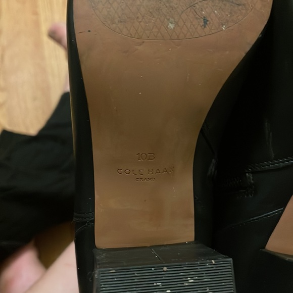Cole Haan Black Leather Booties - Picture 6 of 7